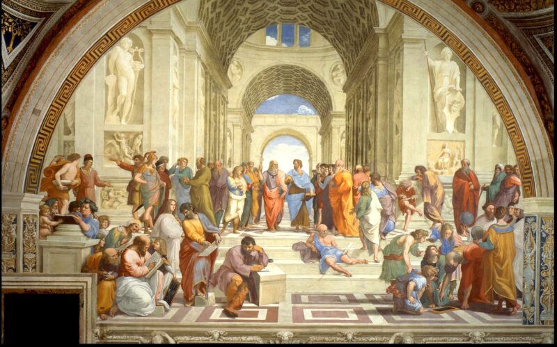 La Scuola di Atene, di Raffaello