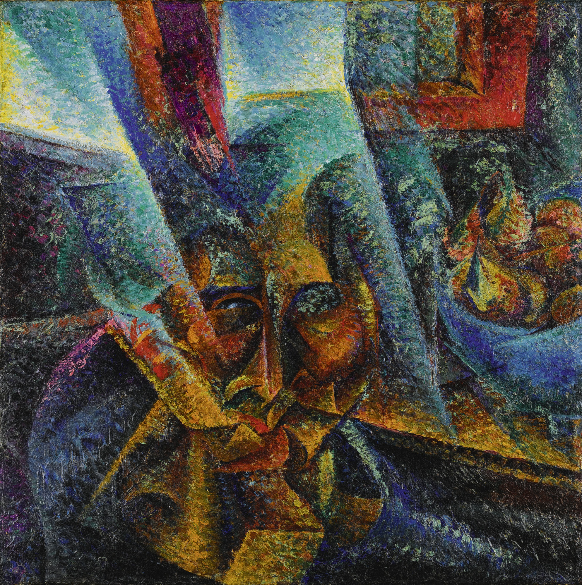 Umberto Boccioni, Testa + luce + ambiente, oil on canvas, 1912 (est. £5,500,000-7,500,000)