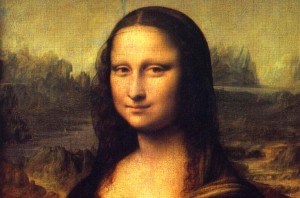 Un particolare della Gioconda di Leonardo