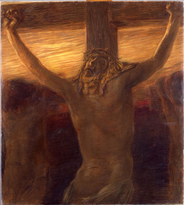 Gaetano Previati, Via Crucis, XII stazione, 1901-1902, olio su tela, 121 × 107 cm, Musei Vaticani, Collezione d’Arte Contemporanea. Foto © Musei Vaticani