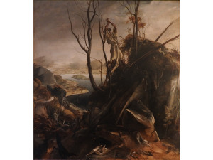 303 Pietro Annigoni (1910-1988) Estasi di San Bruno olio su tela, siglato, in cornice cm 110x100 € 4.000/6.000 AGGIUDICATO PER € 52.500,00