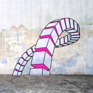 Follow, 2016. Copyright Aakash Nihalani. Courtesy the artist and Wunderkammern Gallery