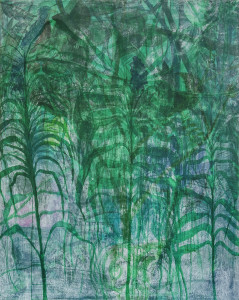 Thomas Berra, Elogio delle Vagabonde, acrilico e tempera su tela, cm 200 x 170, 2017, ph credit Cosimo Filippini
