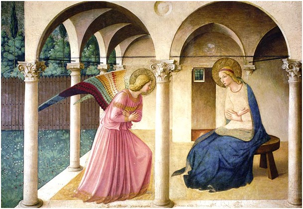 Firenze (FI) — Museo di San Marco, Beato Angelico, Annunciazione, 1440- 50