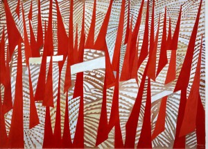 Giulio Turcato Comizio 1950 Roma Galleria d’Arte Moderna © Roma Capitale Sovrintendenza Capitolina ai Beni Culturali Ph. Schiavinotto Giulio Turcato by SIAE 2018