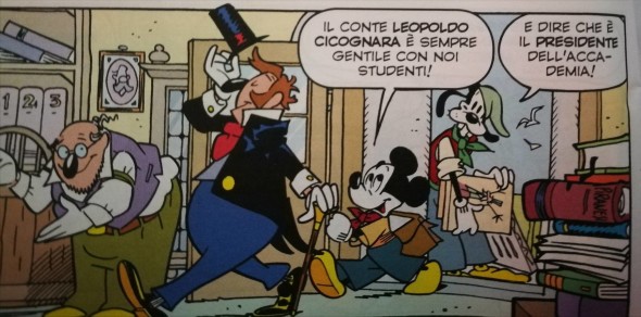Il conte Leopoldo Cicognara in versione Disney