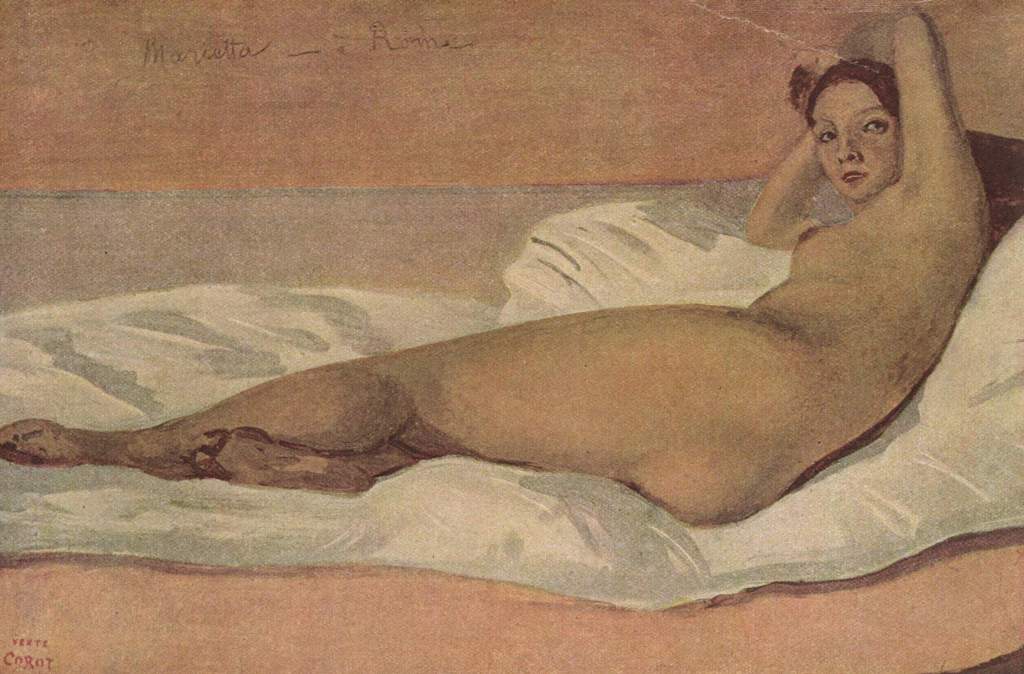 Jean-Baptiste Camille Corot - Marietta o l'Odalisca romana, 1843 Paris, Petit Palais, musée des Beaux-Arts de la Ville de Paris, inv. PDUT1158