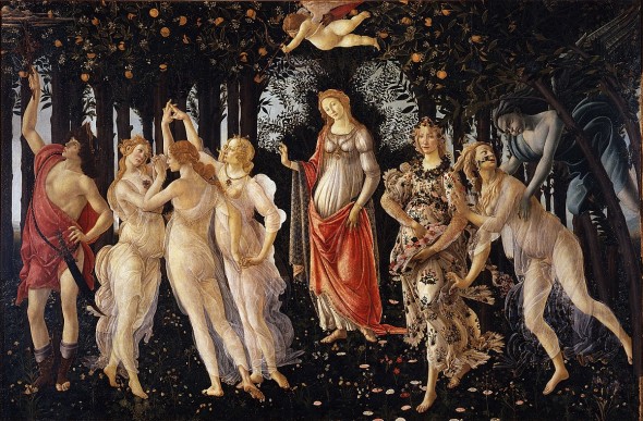 La primavera di Sandro Botticelli, agli Uffizi