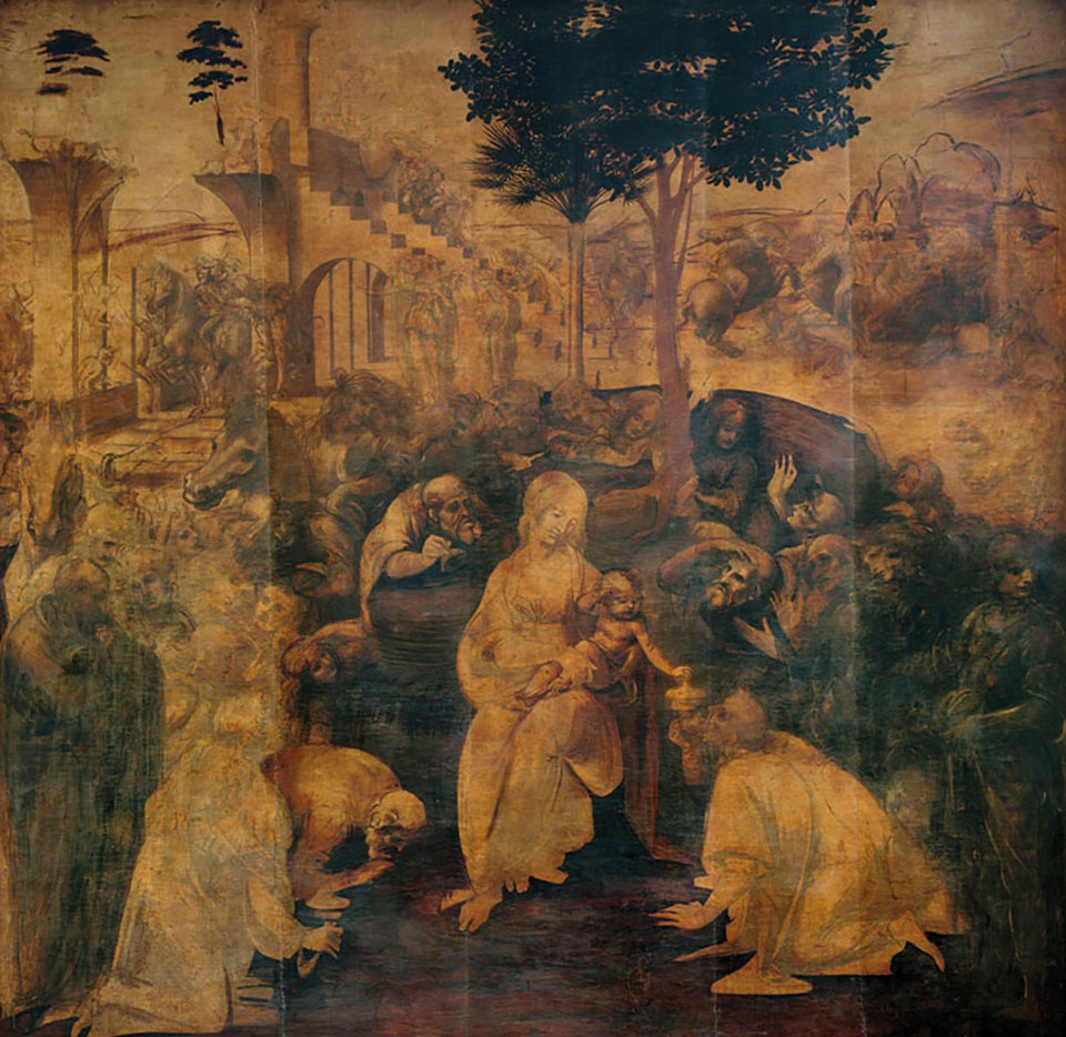 Leonardo Da Vinci, l’Adorazione dei Magi