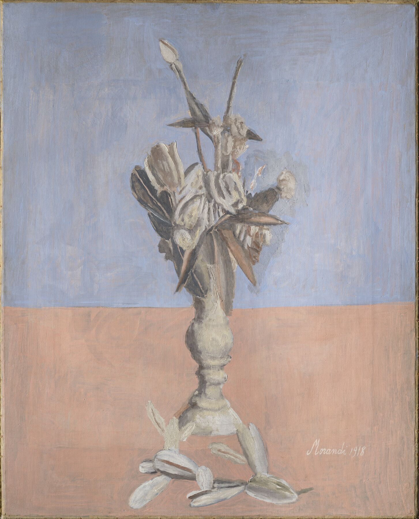 DOPO Giorgio Morandi (Bologna, 1890 -1964) Fiori, 1918 olio su tela, 81,6 x 65,7 cm Milano, Pinacoteca di Brera