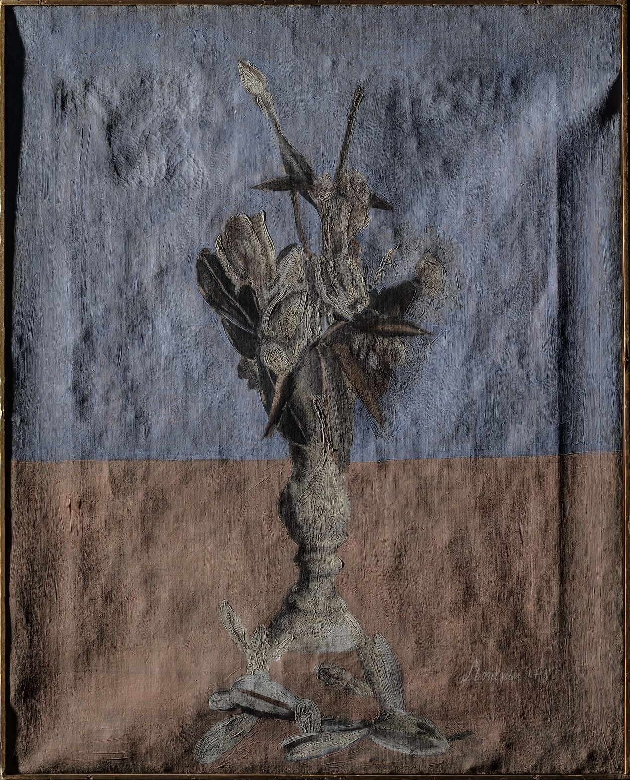 PRIMA Giorgio Morandi (Bologna, 1890 -1964) Fiori, 1918 olio su tela, 81,6 x 65,7 cm Milano, Pinacoteca di Brera