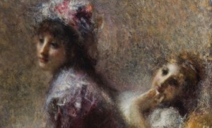 Tranquillo Cremona, In ascolto, 1874-1878 (particolare)
