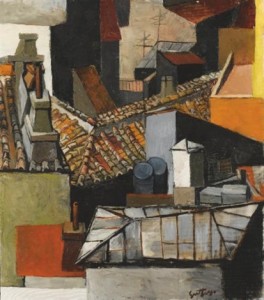Renato Guttuso (1912 - 1987) Tetti di Roma, 1964