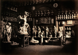 Firenze. Studio dello scultore Lorenzo Bartolini, 1856-57, Archivi Alinari, Firenze