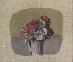 GIORGIO MORANDI Bologna, 1890 – 1964 Fiori, 1958 “Il sapere che il piccolo dipinto ti è giunto gradito mi ha procurato molto piacere”. Il piccolo dipinto cui allude Giorgio Morandi nella lettera scritta il 21 giugno del 1958 all’amico Giuseppe De Robertis è la deliziosa natura morta che sarà posta all’incanto da Bertolami Fine Arts il prossimo 30 maggio. Lotto 306 - € 180.000/240.000