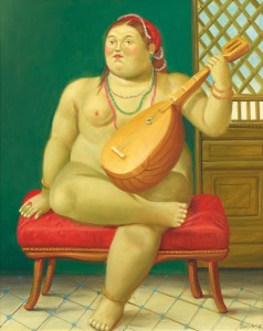 Fernando Botero, L’Odalisque, 1998, olio su tela, 52 x 42 cm, prezzo realizzato € 393.400