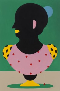 Agostino Iacurci, Bust n°3, 2018, acrilico su tela, cm 150x100 | Photo: Lorenzo Palmieri, Courtesy: M77 Gallery