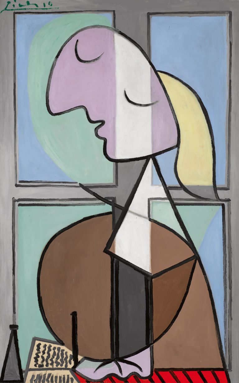 Pablo Picasso, Buste de femme de profil. Femme écrivant, oil on canvas, 116.2 by 73.7cm., 45¾ by 29in., Painted in April 1932 (estimate upon request) – Copyright Sotheby’s