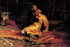 Ilya Repin, Ivan the Terrible and His Son Ivan on November 16, 1581, 1885.