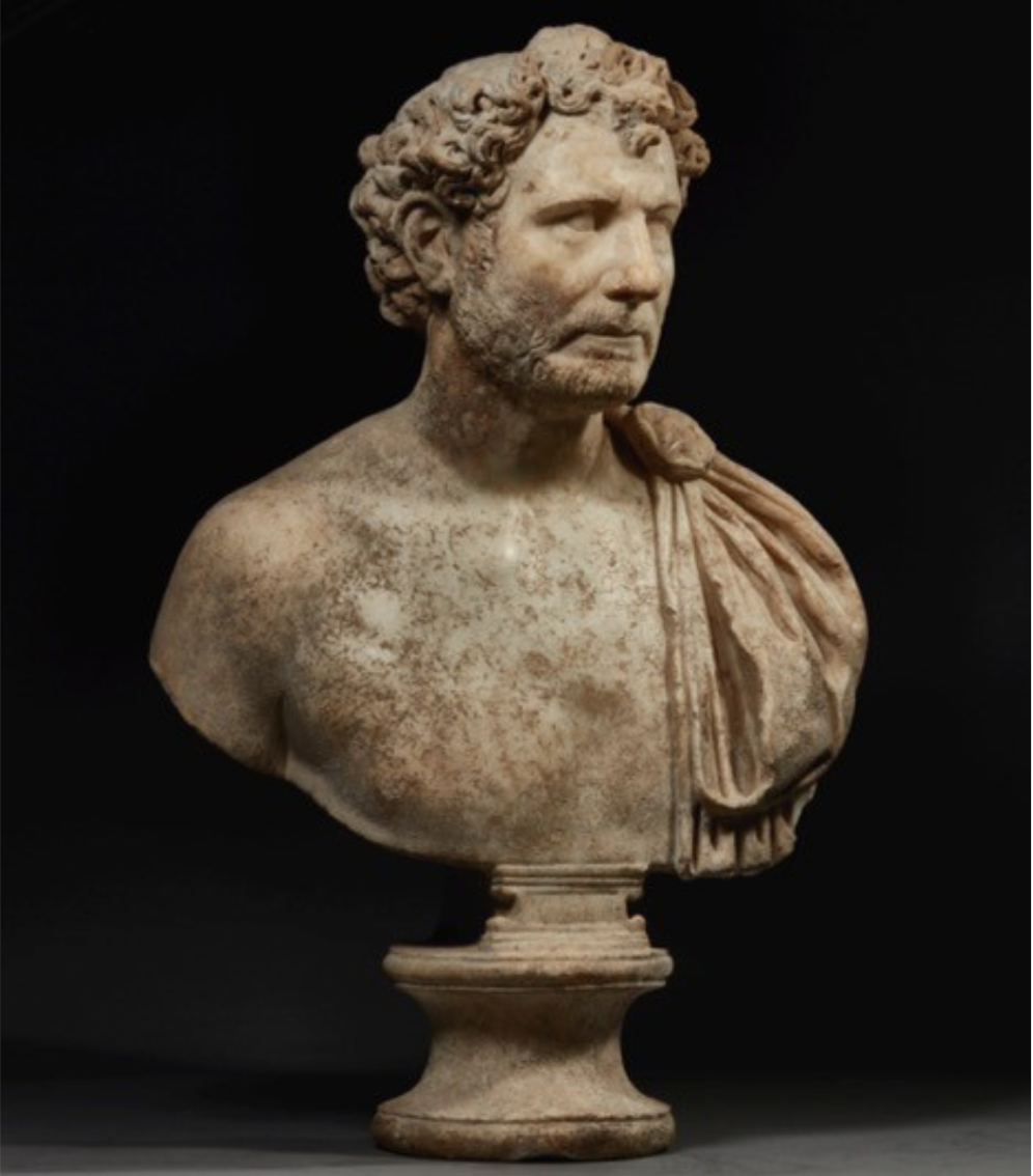 Arriva a Los Angeles il busto romano del II secolo di Antonino Pio
