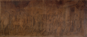 Adorazione dei Magi. Pittore veronese mantegnesco, 1490 . Longari Arte Milano