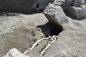Scheletro ritrovato a Pompei