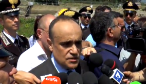 Il ministro Alberto Bonisoli a Pompei