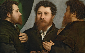 Lorenzo Lotto, Triplice ritratto di orefice, 1530 circa, Kunsthistorisches Museum, Vienna