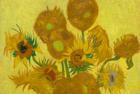 Vincent van Gogh, Girasoli, 1889, Van Gogh Museum, Amsterdam (particolare)