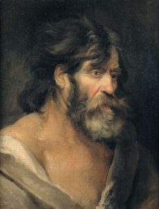 Antoon van Dyck, Testa di carattere 1613-21 olio su tela, 64,7x50,5 cm