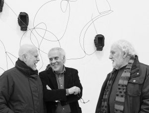 Ferdinando Scianna con Enzo Di Martino e Mimmo Paladino