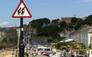 Lo stencil di Banksy a Clevedon