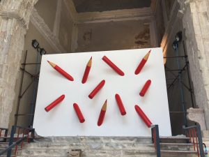Lucio Perone, Senza Titolo, 2001, 500x380 cm, Legno, PVC e Vernice Ind.