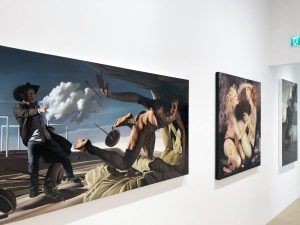 Opere di Nicola Verlato esposte alla mostra C’era una volta in America