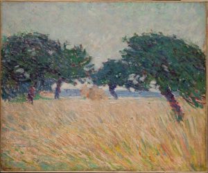 Boccioni- Paesaggio marino con alberi