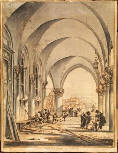 Francesco Guardi (Venezia, 1712 – 1793) SOTTOPORTICO DI PALAZZO DUCALE, Stima 30.000/50.000 euro