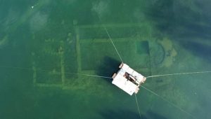 La struttura della chiesa scoperta nel Lago Iznik (foto Mustafa Şahin - Archivio Scavi Lago Iznik)