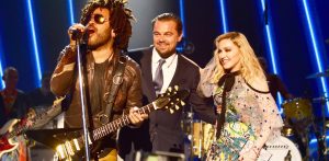 Lenny Kravitz e Madonna insieme a Leonardo di Caprio al Gala 2017