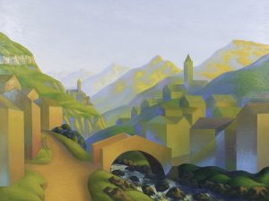 Lotto 180532 Salvo (1947-2015) La valle, 1992 cm 150x200 firmato, intitolato e datato al retro Autentica su fotografia dell’artista Stima € 30.000-40.000