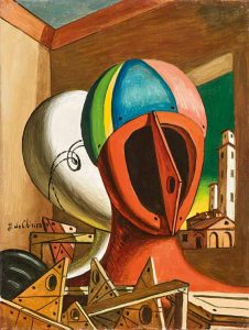 Giorgio de Chirico (1888–1978) Oreste e Pilade, 1966 olio su tela 40 x 30 cm € 140.000 – 180.000