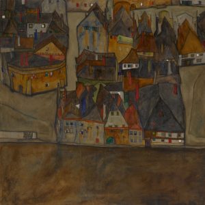 Egon Schiele - Dämmernde Stadt