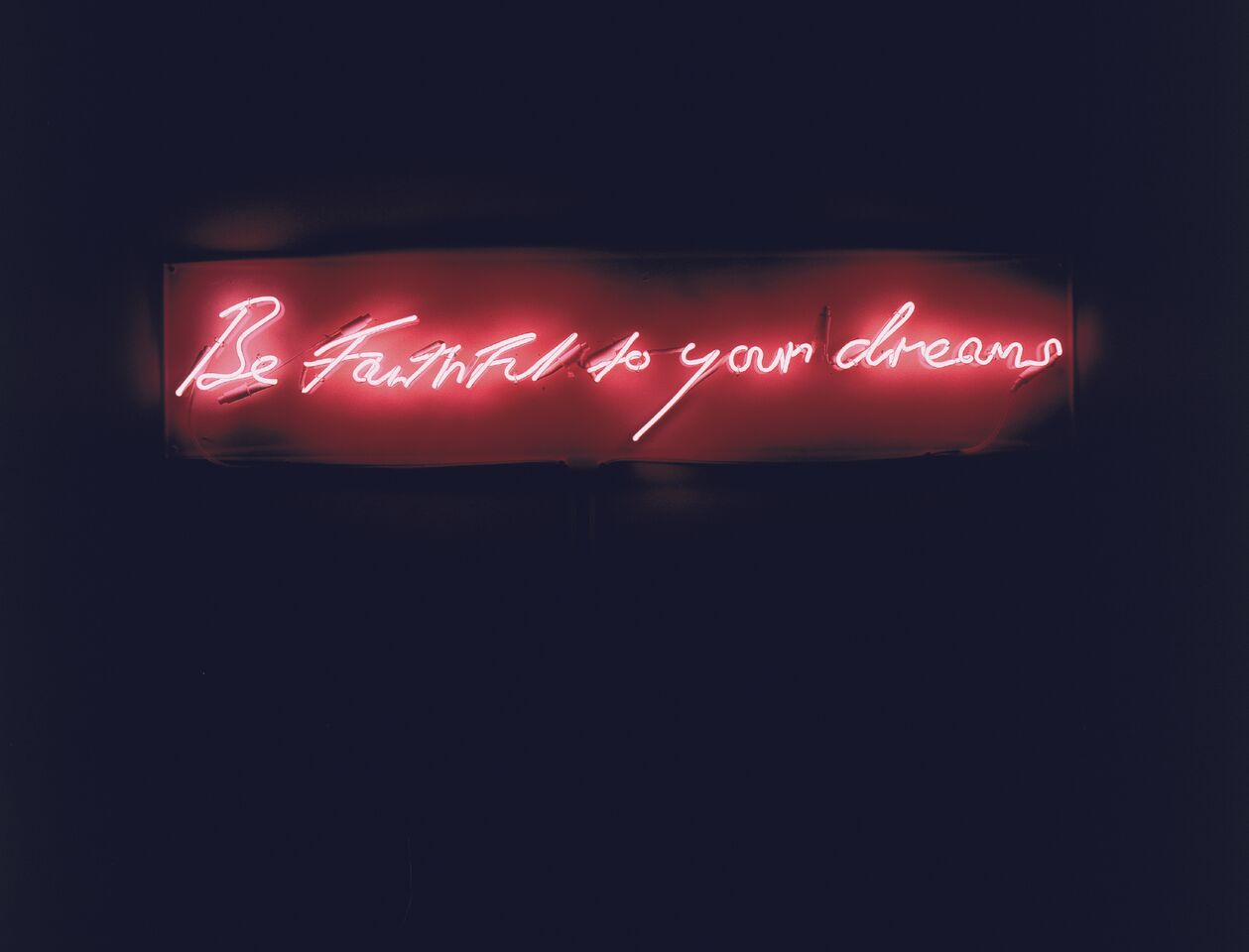 Tracey Emin, Be Faithful to your dreams , 1998, Collezione Privata, Torino ©Tracey Emin by SIAE 2018