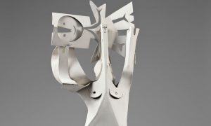Pablo Picasso Donna con bambino 1961 (PARTICOLARE) Lamiera tagliata, piegata, assemblata e dipinta 128 x 60 x 35 cm Parigi, Musée national Picasso-Paris Photo: © RMN-Grand Palais (Musé e national Picasso-Paris) / Mathieu Rabeau © Succession Picasso by SIAE 2018