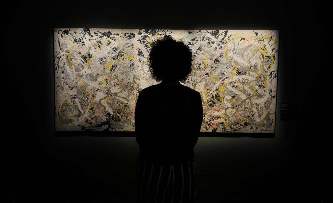 quadro di Pollock - Foto di Gianfranco Fortuna