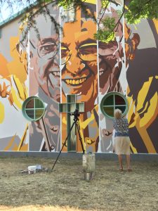 Orticanoodles, Papa Francesco, 2017 Ex Chiesa San Pio X. Oratorio Nostra Signora di Lourdes in Via Fratelli Rosselli, Nuovo Centro Caritas, Massa Credits Matteo Dunchi