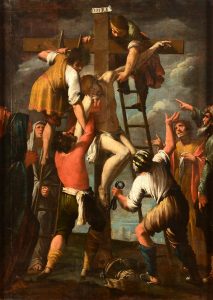 Lotto 85 Bernardo Strozzi (1581-1644) Deposizione olio su tela, cm 173x123 Stima € 40.000-60.000
