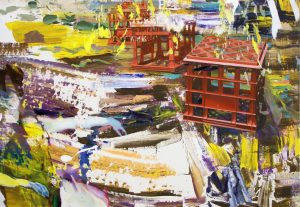 Giuseppe Gonella, Senza titolo, 2012, acrilico su tela, 200 x 180 cm