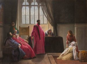 Hayez, Valenza Gradenigo davanti agli inquisitori