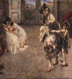lotto 548 Vincenzo Irolli, "Napoli, 1943" olio su tela (cm 154x206) Firmato in basso a sinistra, In cornice Valutazione: € 32.000-35.000