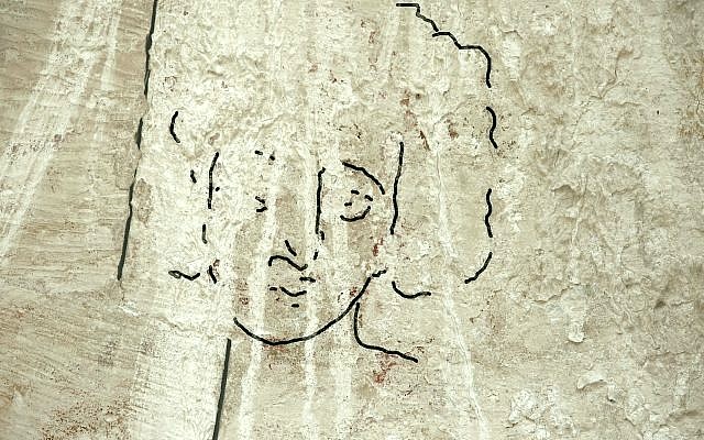 Ricostruzione del volto di Gesù individuato nella chiesa di Shivta (foto Timesofisrael)